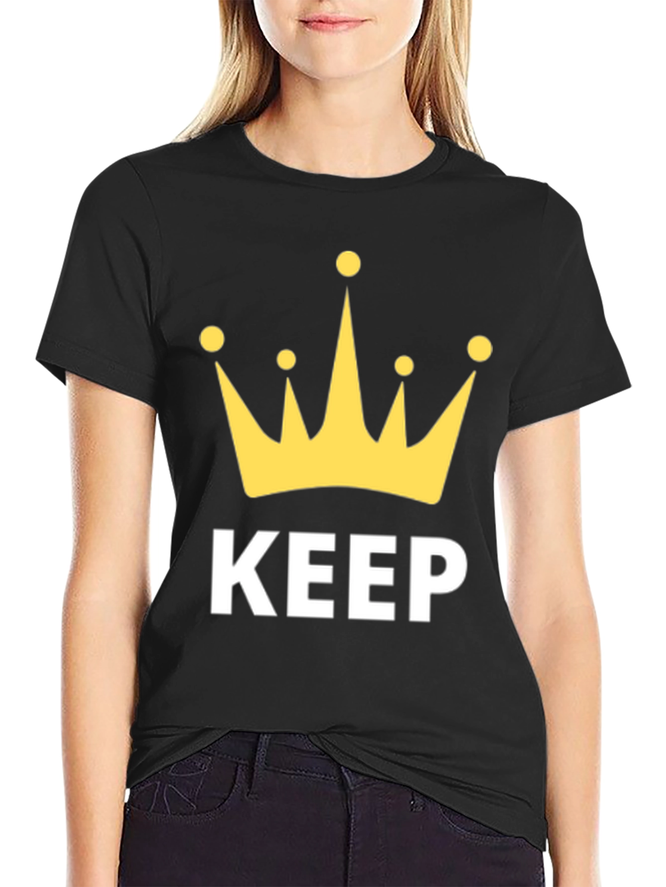 Keep Calm Crown Graphic T-Shirt