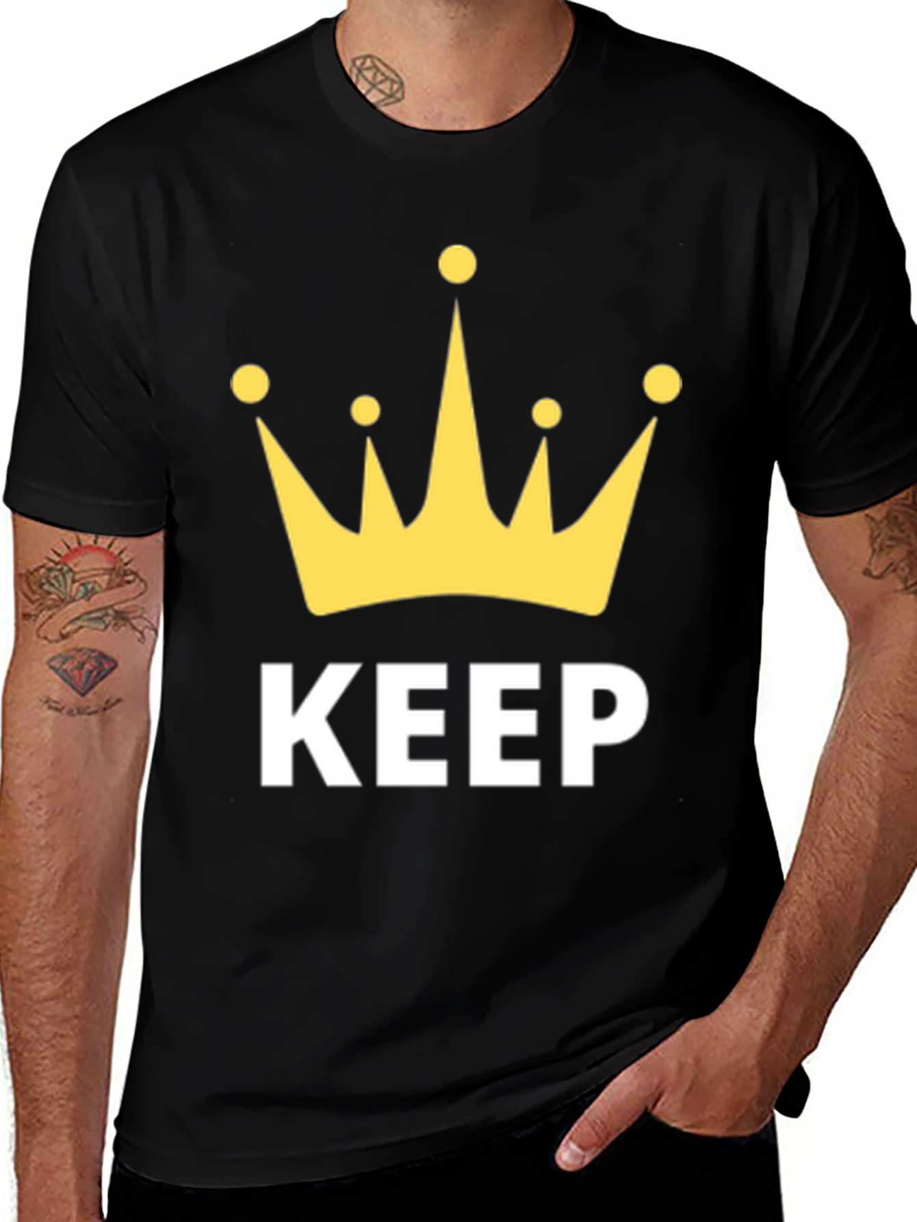 Keep Calm Crown Graphic T-Shirt