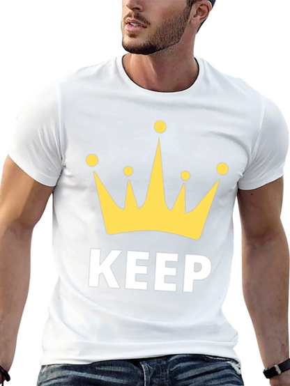 Keep Calm Crown Graphic T-Shirt