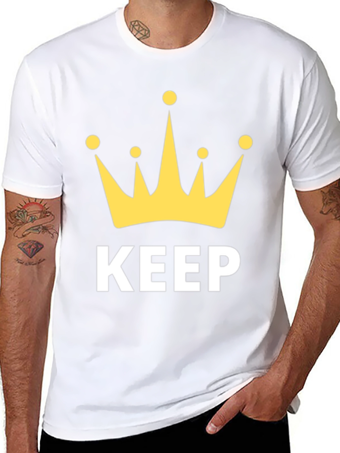 Keep Calm Crown Graphic T-Shirt