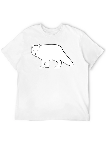 Arctic Fox Graphic Tee - Black Cotton Shirt