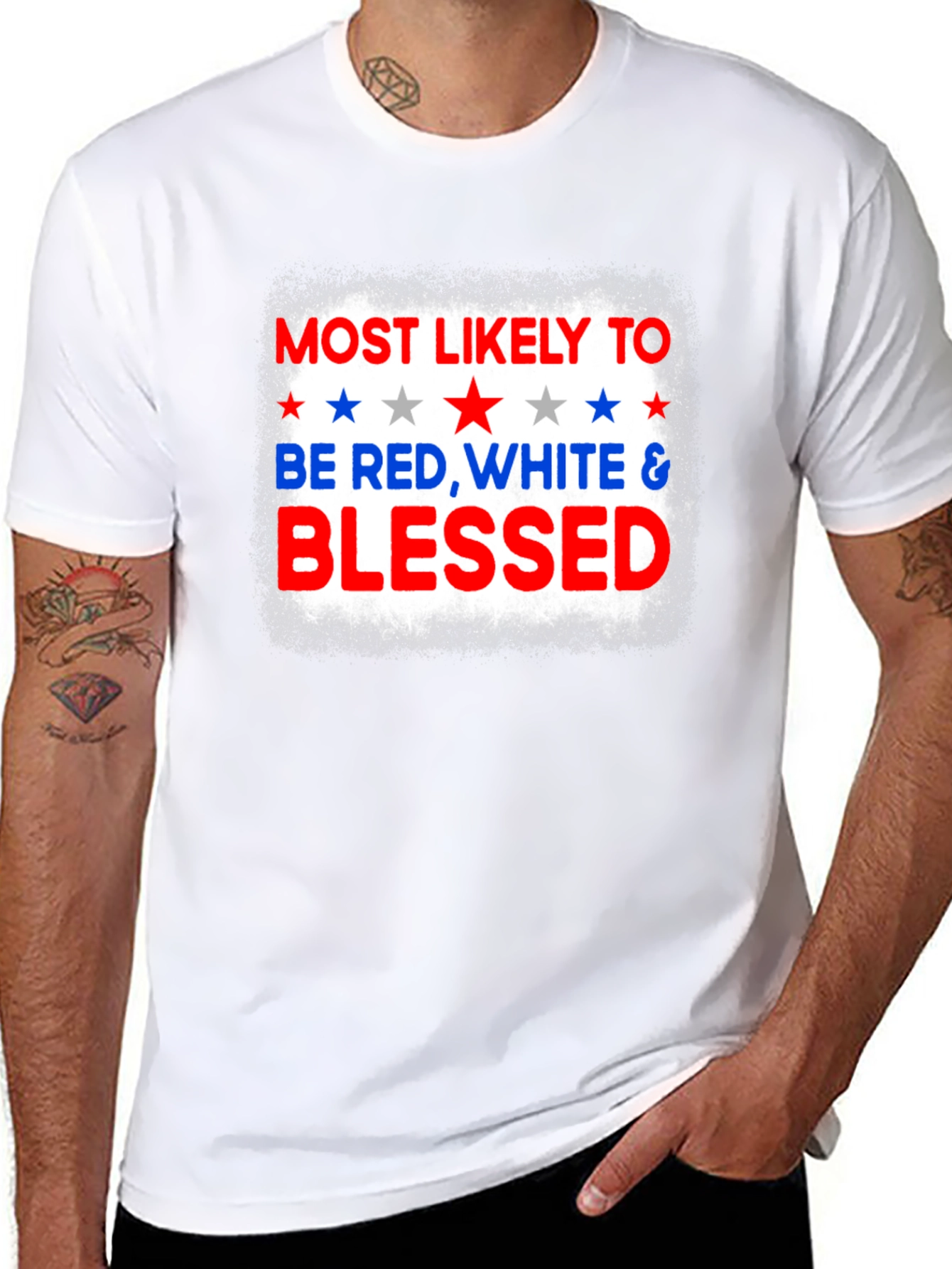 Red White & Blessed Patriotic T-Shirt