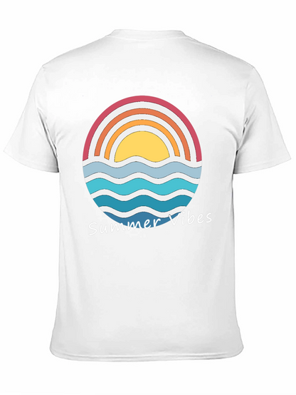 Summer Vibes Graphic Tee - Retro Sunset Design