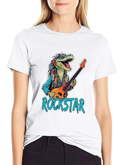 Rockstar Dinosaur Graphic Tee
