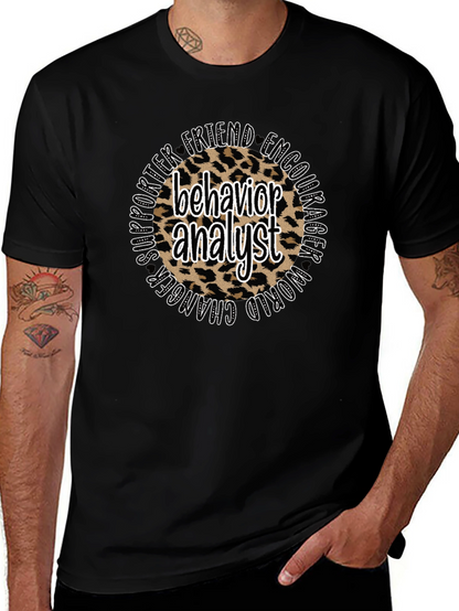 Behavior Analyst Leopard Print T-Shirt
