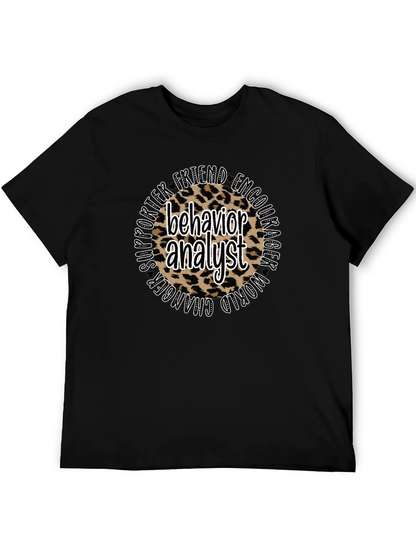 Behavior Analyst Leopard Print T-Shirt
