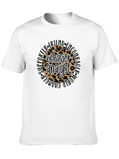 Behavior Analyst Leopard Print T-Shirt
