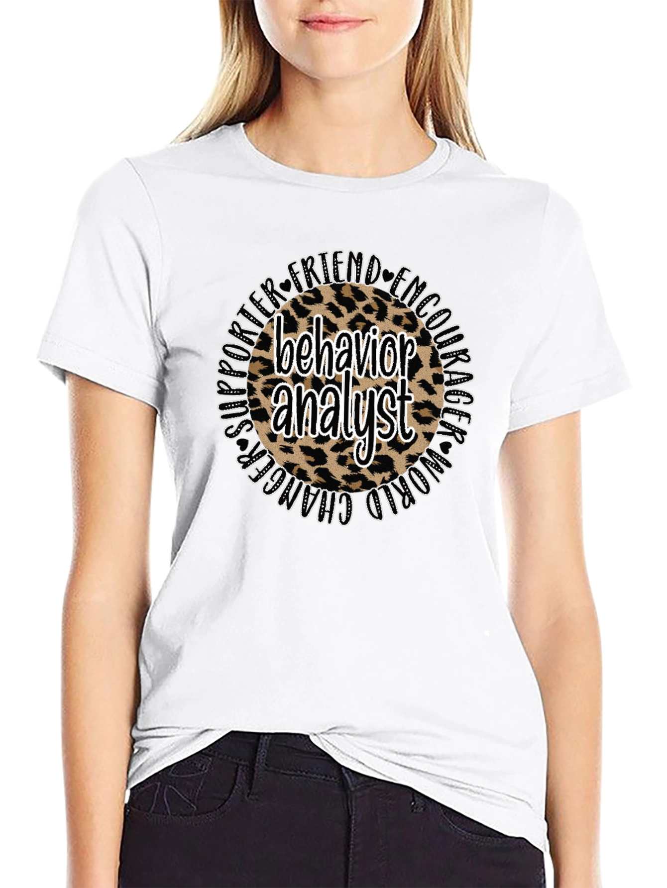Behavior Analyst Leopard Print T-Shirt