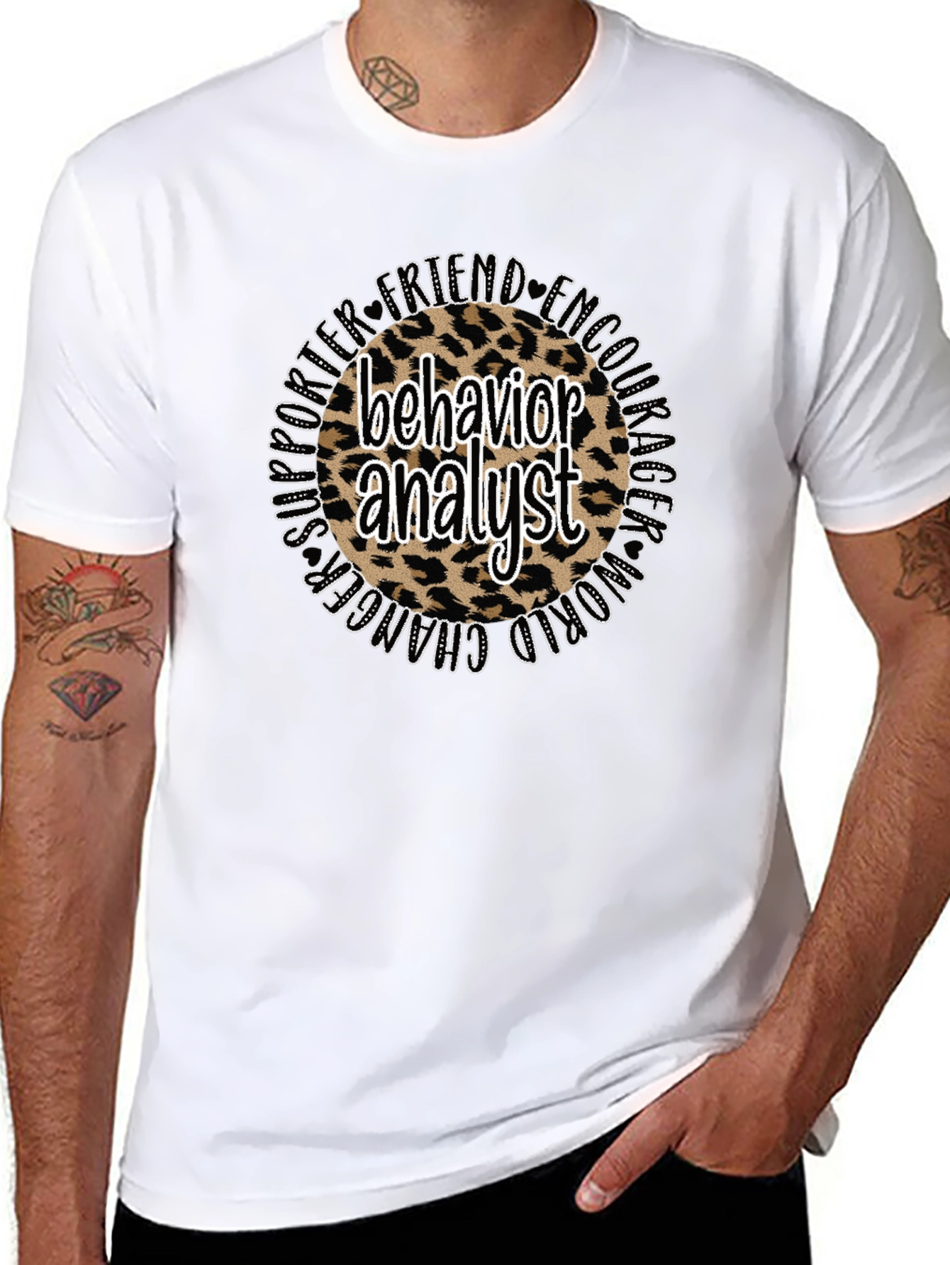Behavior Analyst Leopard Print T-Shirt