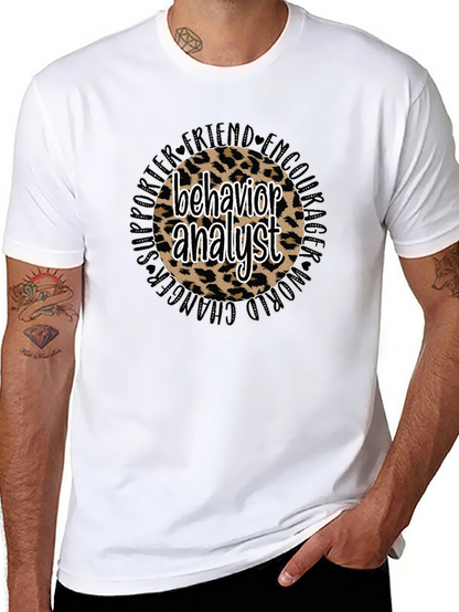 Behavior Analyst Leopard Print T-Shirt