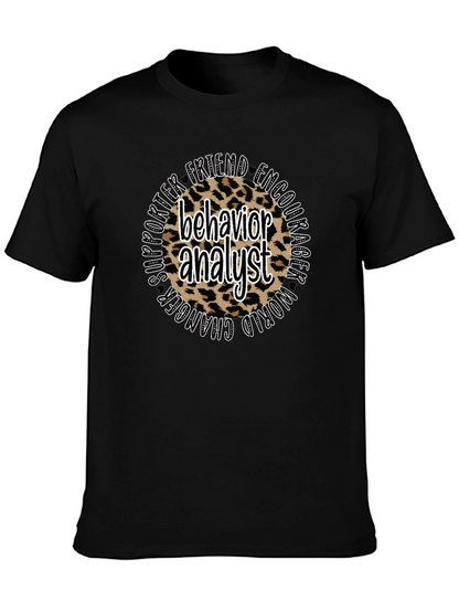Behavior Analyst Leopard Print T-Shirt