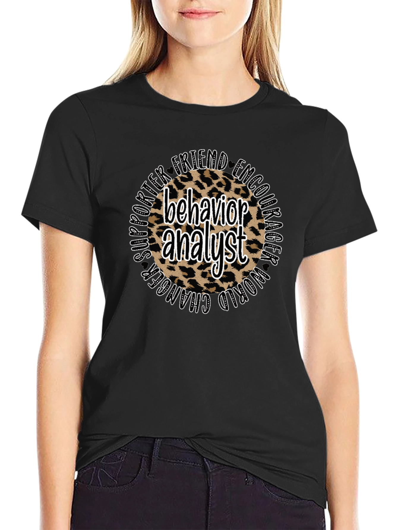 Behavior Analyst Leopard Print T-Shirt