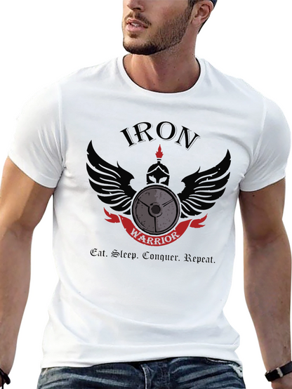 Iron Warrior Graphic T-Shirt - Gym Motivation Apparel
