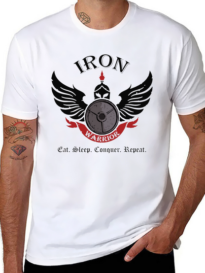 Iron Warrior Graphic T-Shirt - Gym Motivation Apparel