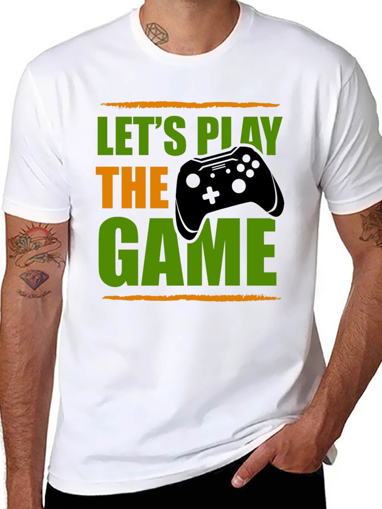 Lets Play The Game Black T-Shirt