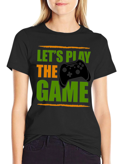 Lets Play The Game Black T-Shirt