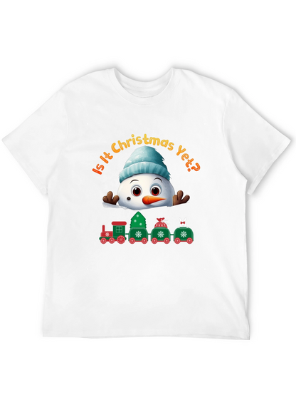 Christmas Snowman Train T-Shirt