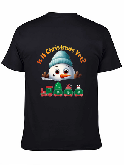 Christmas Snowman Train T-Shirt