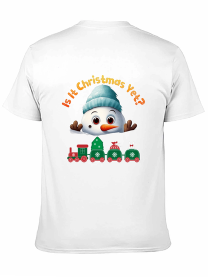 Christmas Snowman Train T-Shirt