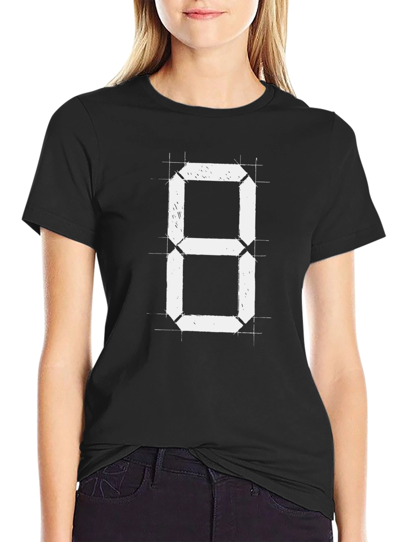 Digital Eight Graphic Tee - Black