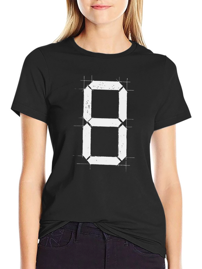 Digital Eight Graphic Tee - Black