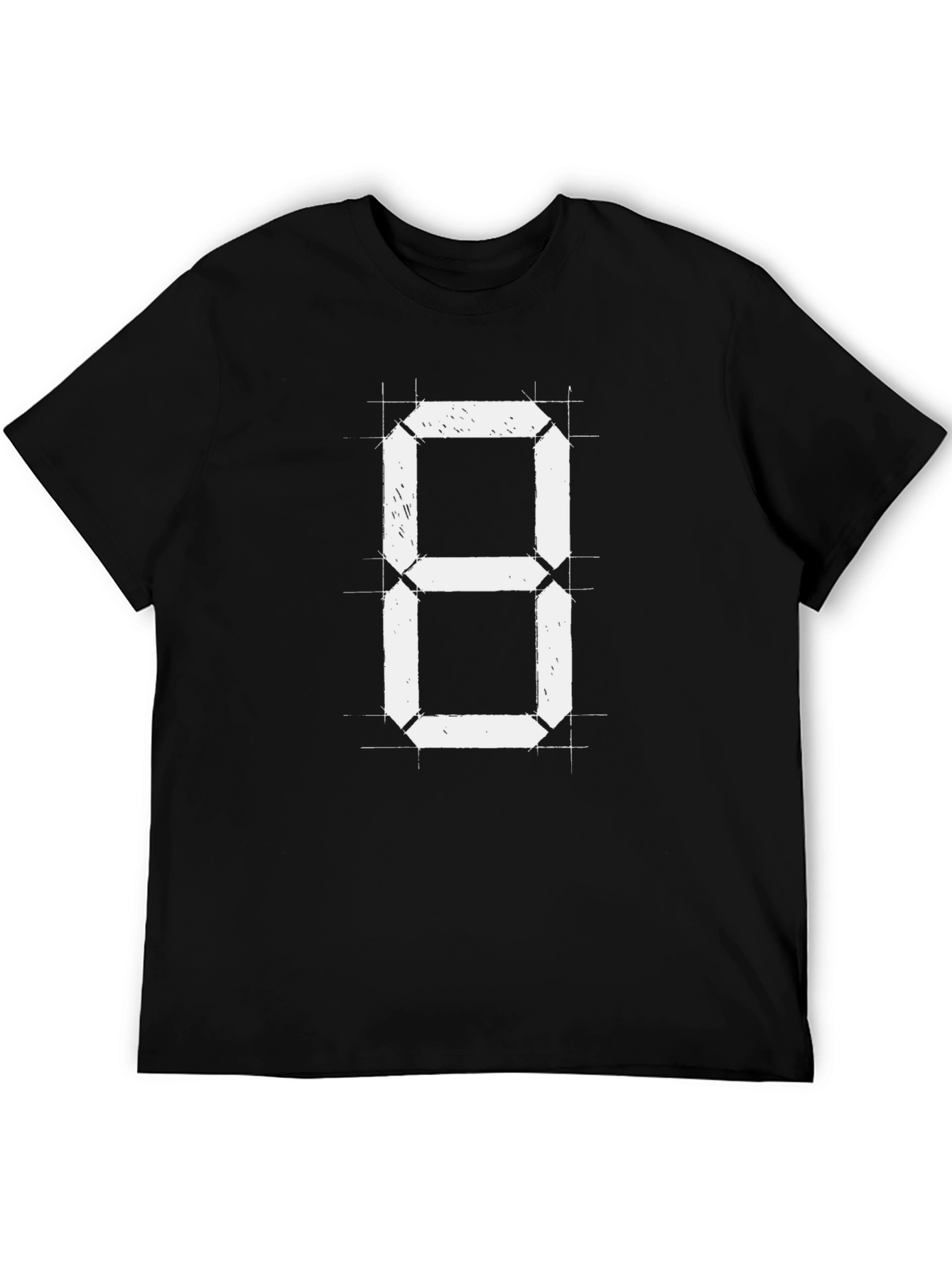 Digital Eight Graphic Tee - Black