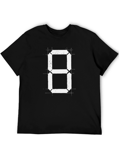Digital Eight Graphic Tee - Black