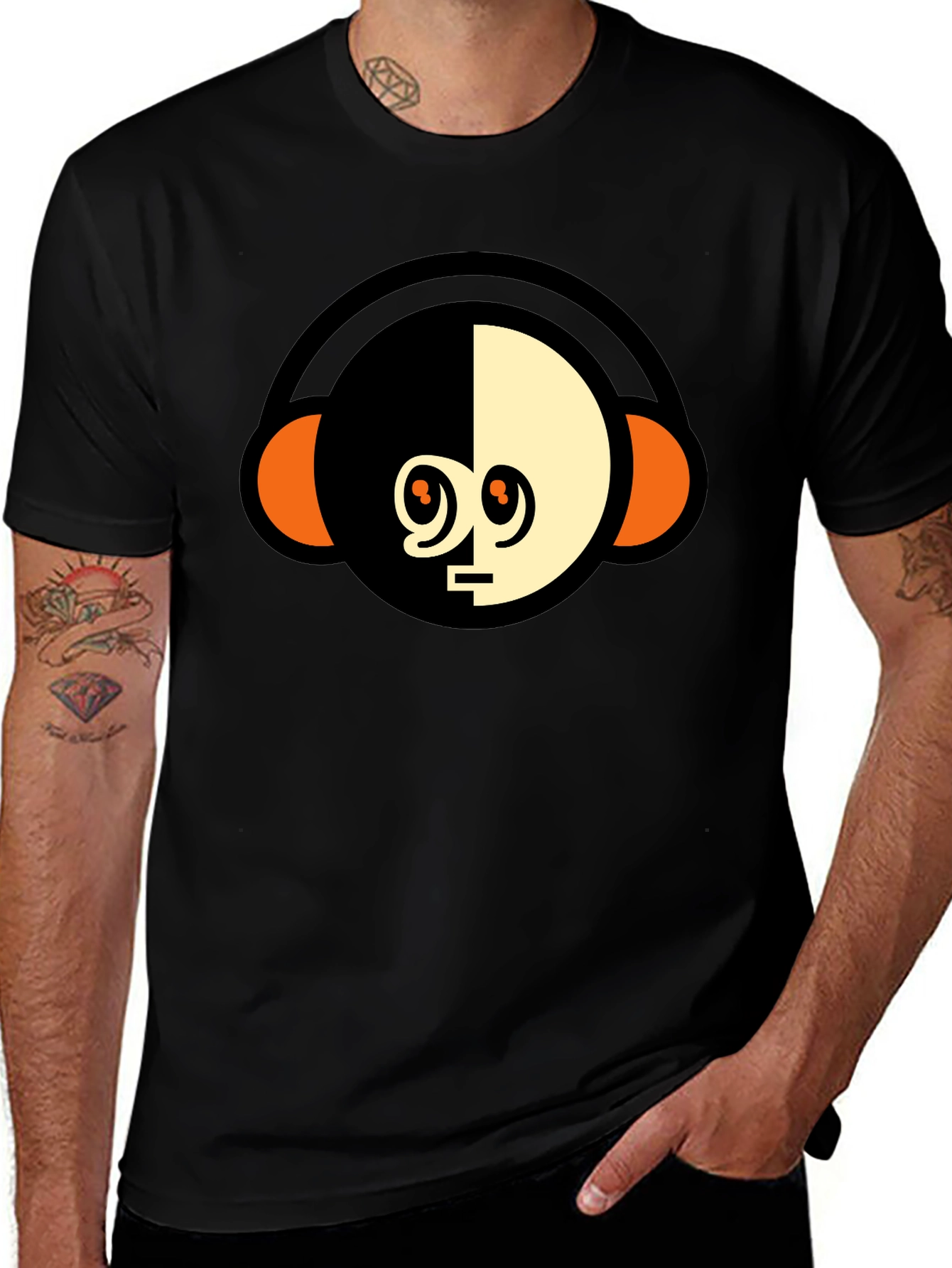 Modern Monkey Headphone Graphic Tee