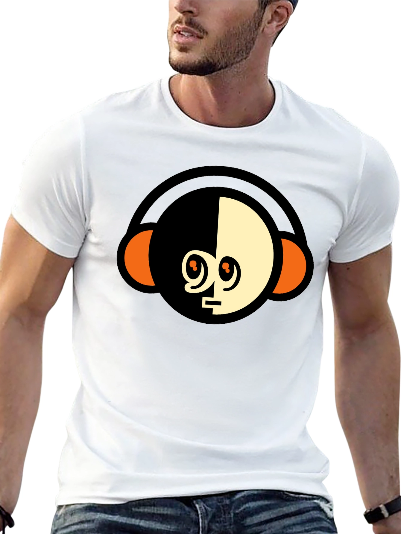 Modern Monkey Headphone Graphic Tee