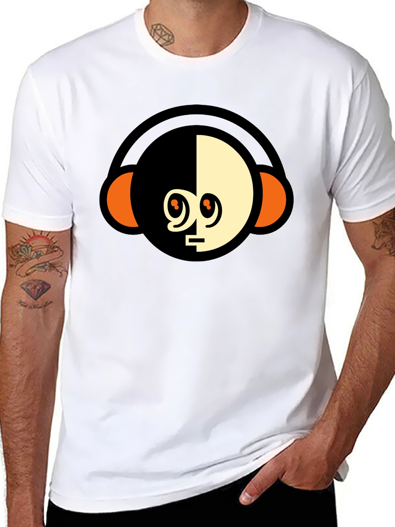 Modern Monkey Headphone Graphic Tee
