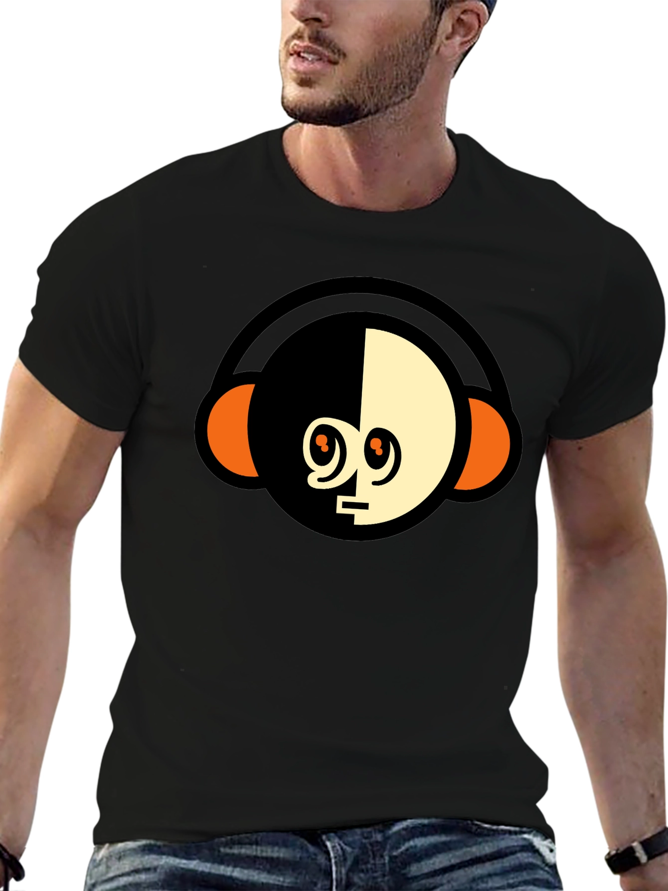 Modern Monkey Headphone Graphic Tee