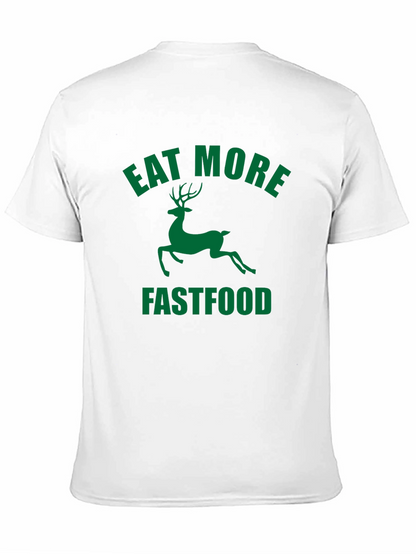 Eat More Fastfood Deer Graphic Tee