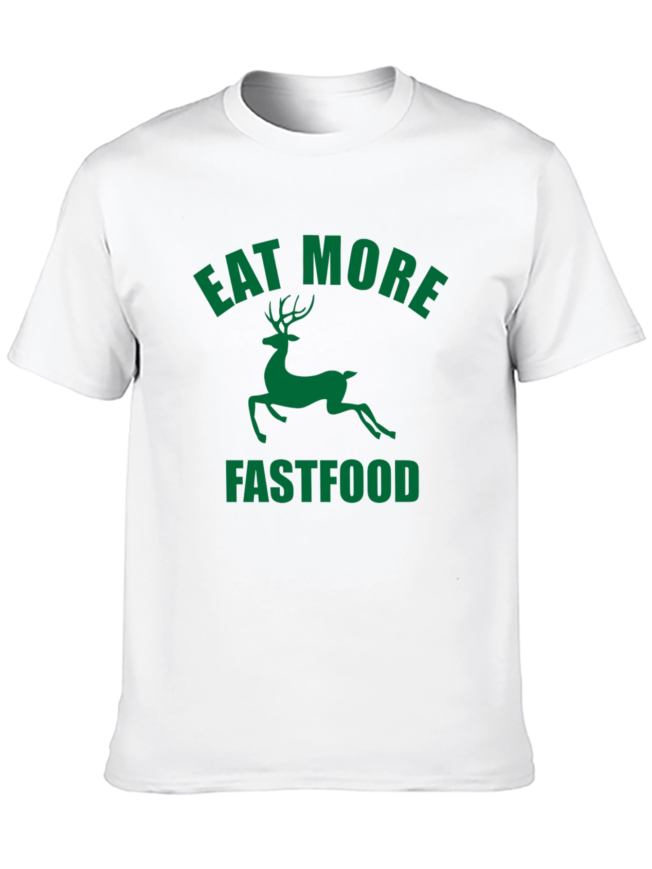 Eat More Fastfood Deer Graphic Tee