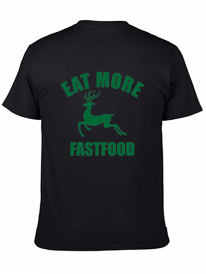 Eat More Fastfood Deer Graphic Tee