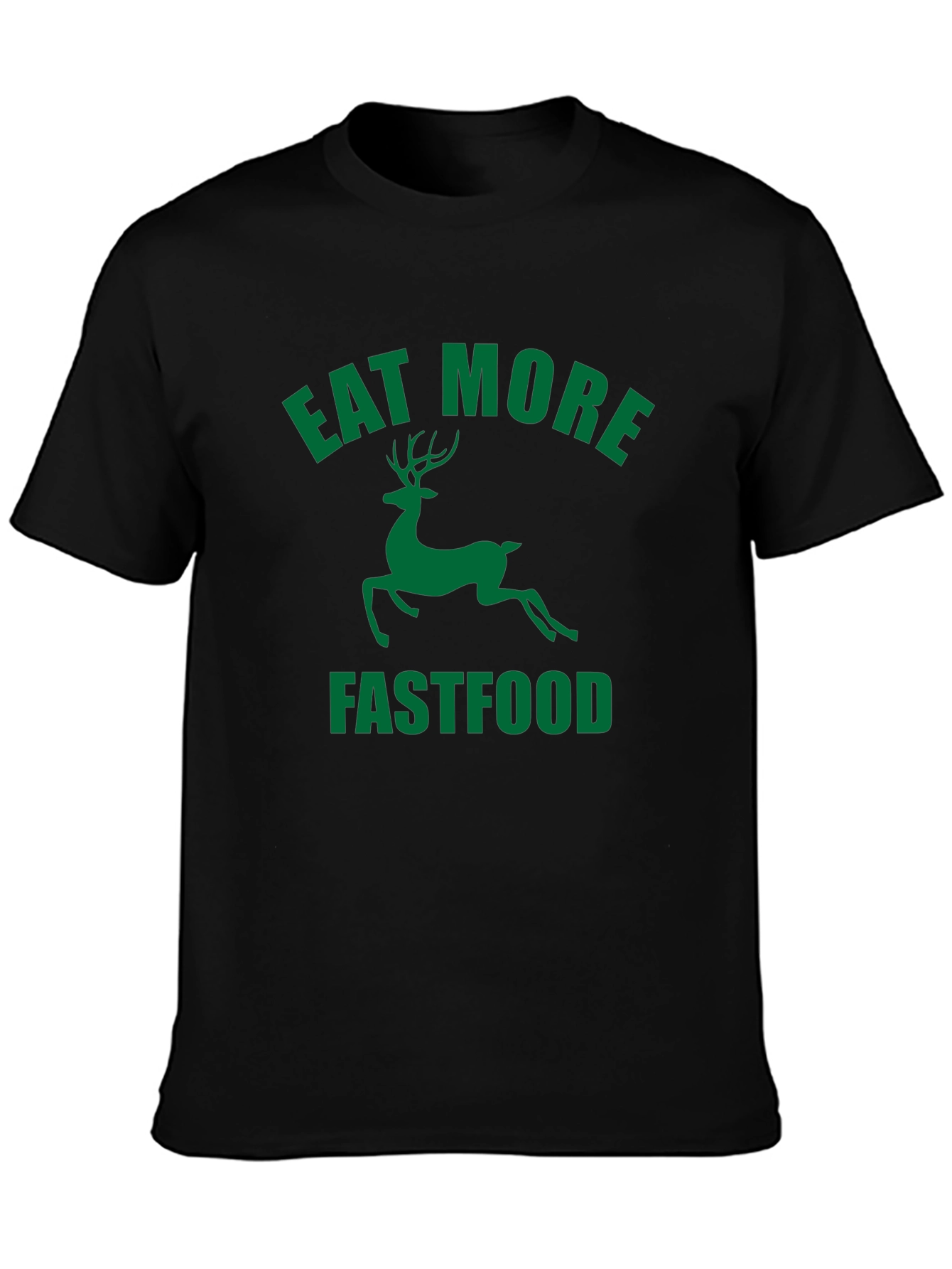 Eat More Fastfood Deer Graphic Tee