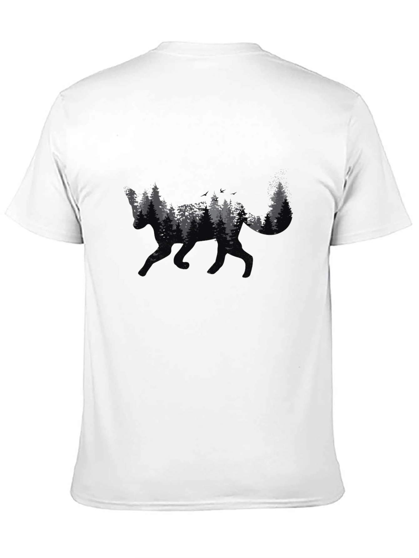 Nature Fox Graphic T-Shirt - Black Unisex Tee