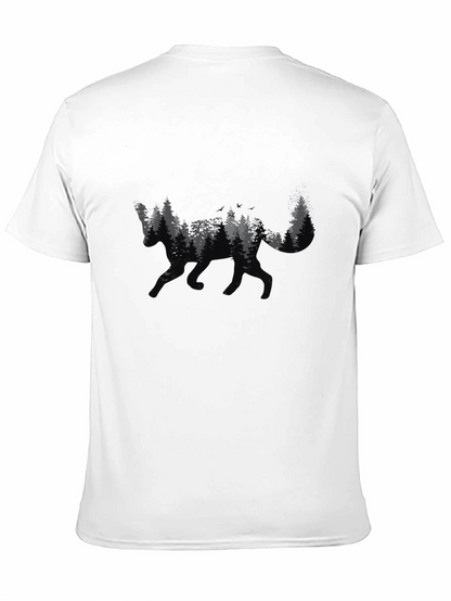 Nature Fox Graphic T-Shirt - Black Unisex Tee