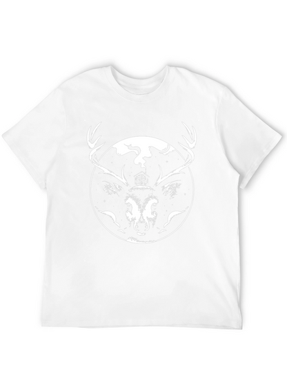 Deer Cabin Graphic Tee - Black