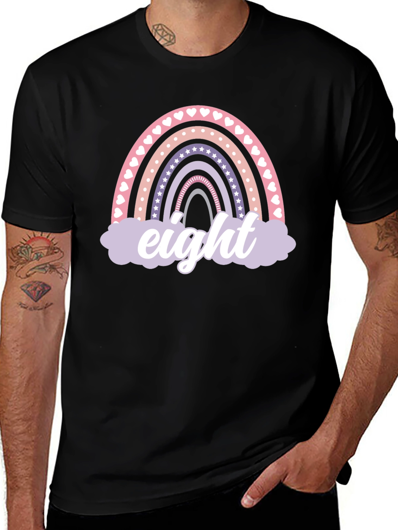 Rainbow Eight Birthday T-Shirt