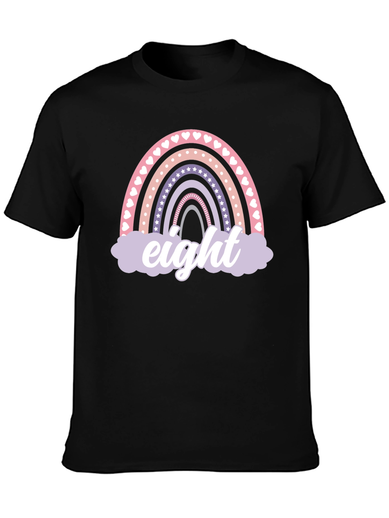 Rainbow Eight Birthday T-Shirt