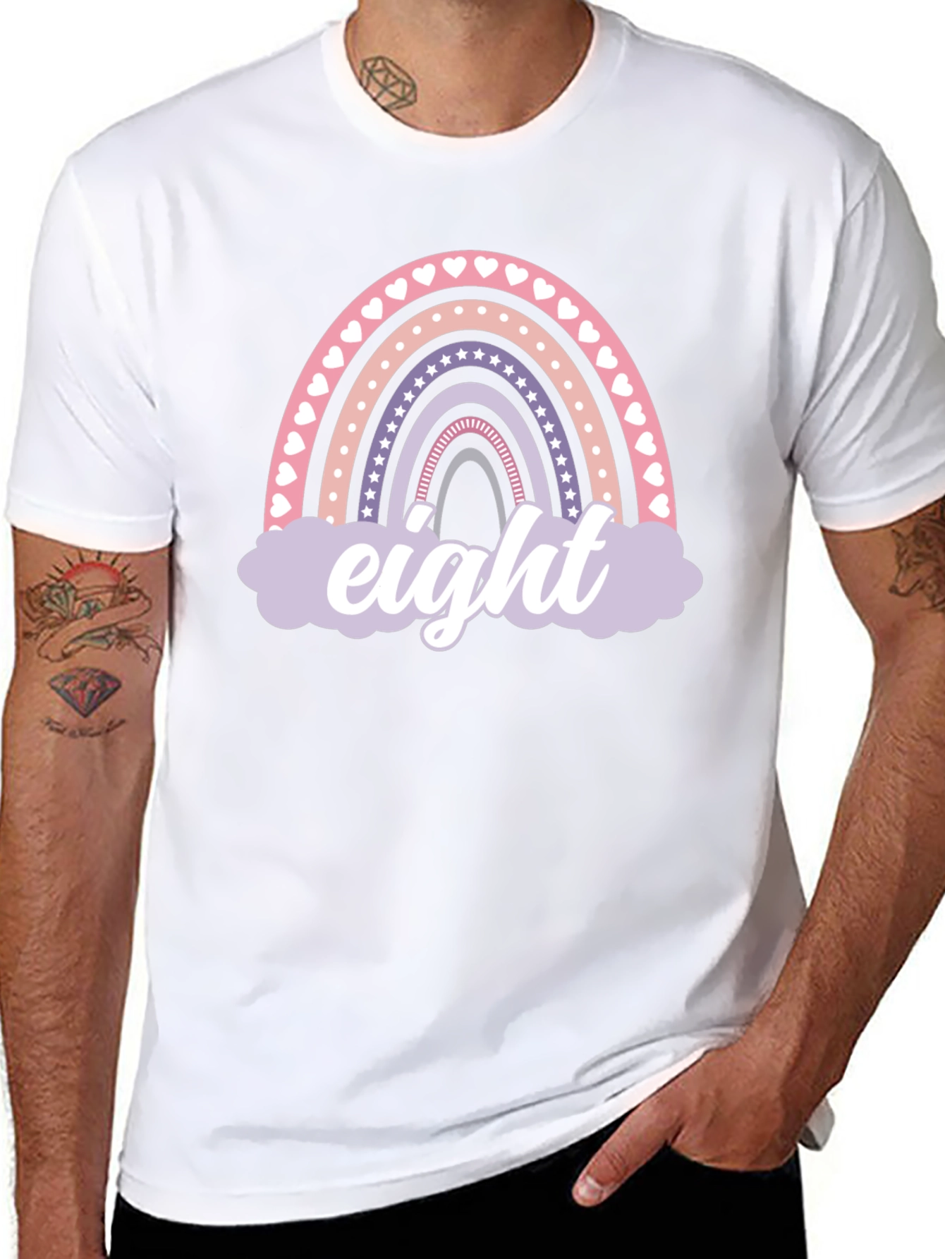 Rainbow Eight Birthday T-Shirt