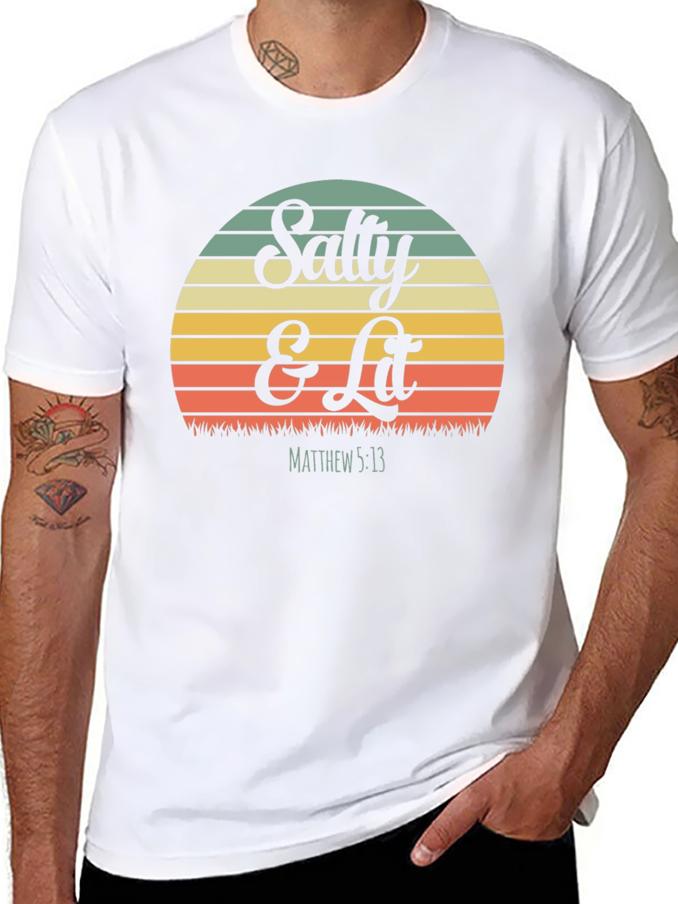 Salty & Lit Graphic T-Shirt - Christian Apparel