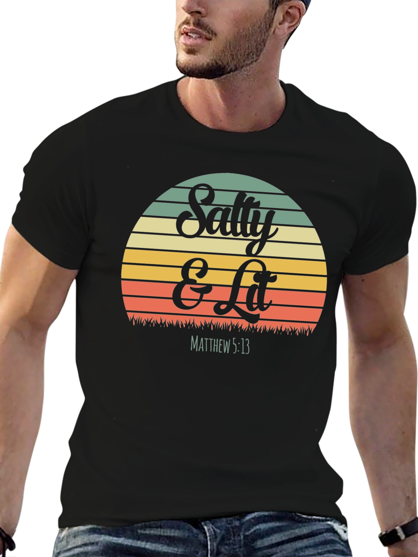 Salty & Lit Graphic T-Shirt - Christian Apparel