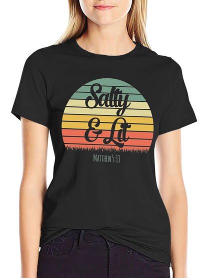 Salty & Lit Graphic T-Shirt - Christian Apparel