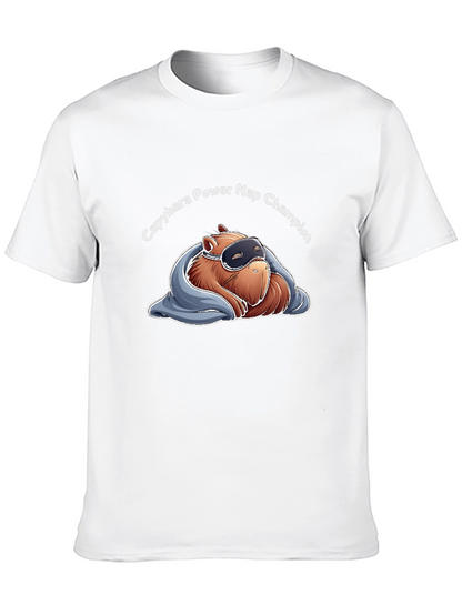Capybara Power Nap Champion Graphic T-Shirt