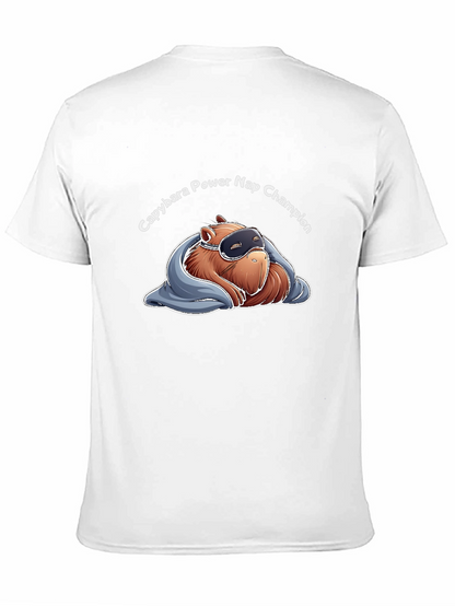 Capybara Power Nap Champion Graphic T-Shirt