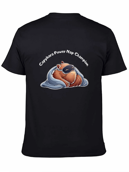 Capybara Power Nap Champion Graphic T-Shirt