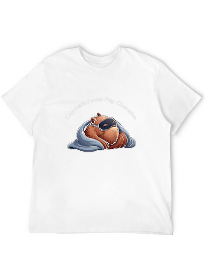 Capybara Power Nap Champion Graphic T-Shirt