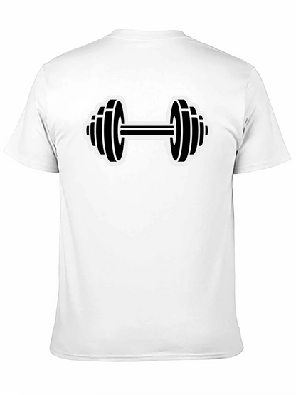 Black Dumbbell Graphic T-Shirt - Gym & Fitness Apparel