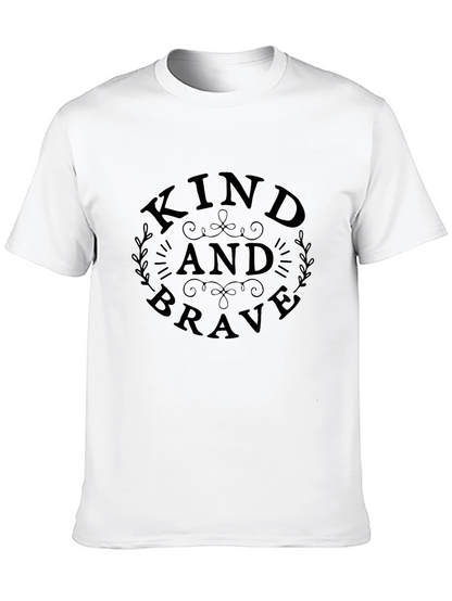 Kind and Brave Black Graphic Tee